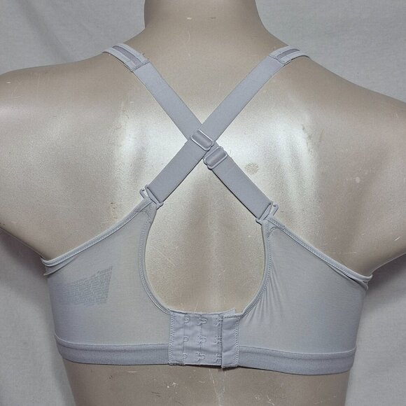 2XL Hanes HCX3 G507 HBG7 X-Temp Foam Wireless Wire Free Sports Bra Light Gray - Picture 3 of 5